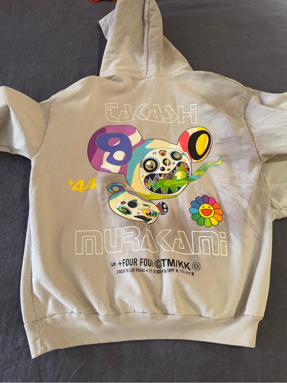 Takashi Murakami Graphic Hoodie - Light Gray